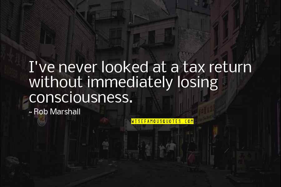 Ronica Stromberg Quotes By Rob Marshall: I've never looked at a tax return without