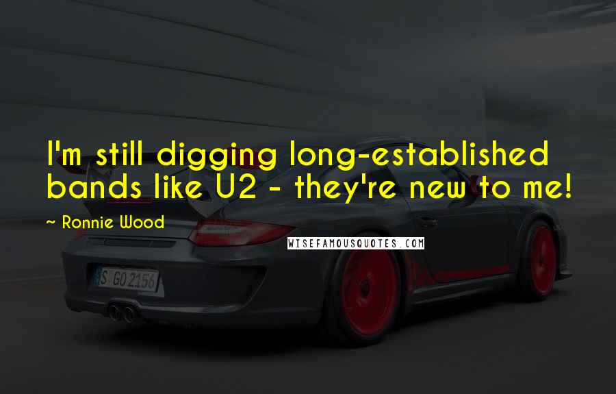 Ronnie Wood quotes: I'm still digging long-established bands like U2 - they're new to me!