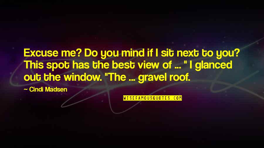 Roof Quotes By Cindi Madsen: Excuse me? Do you mind if I sit