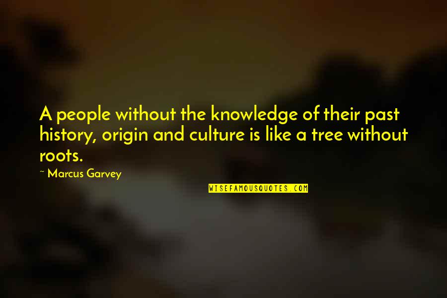 Roots Of A Tree Quotes By Marcus Garvey: A people without the knowledge of their past