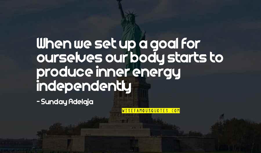 Ropy Milk Quotes By Sunday Adelaja: When we set up a goal for ourselves Ropy Milk Quotes By Sunday Adelaja: When we set up a goal for ourselves