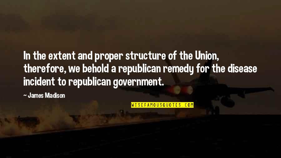 Roro Jonggrang Quotes By James Madison: In the extent and proper structure of the