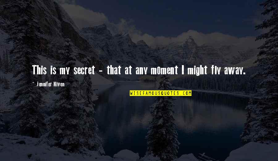 Rorschach Joke Quotes By Jennifer Niven: This is my secret - that at any