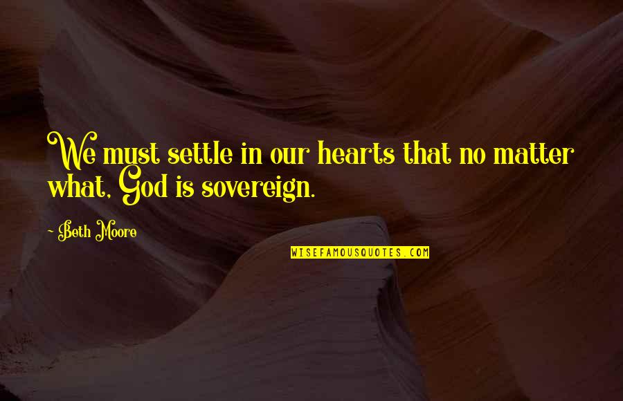 Rose Bloom Quotes By Beth Moore: We must settle in our hearts that no