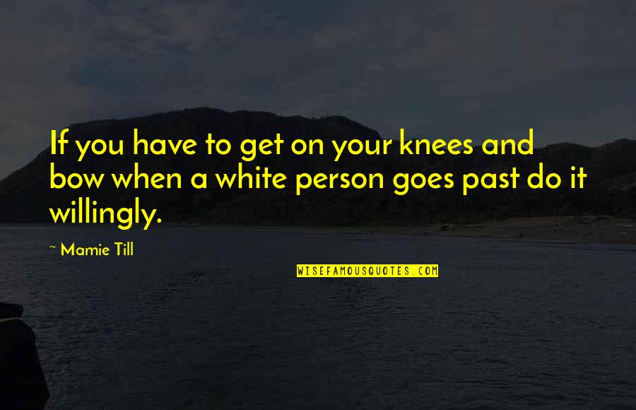 Rose Dewitt Quotes By Mamie Till: If you have to get on your knees