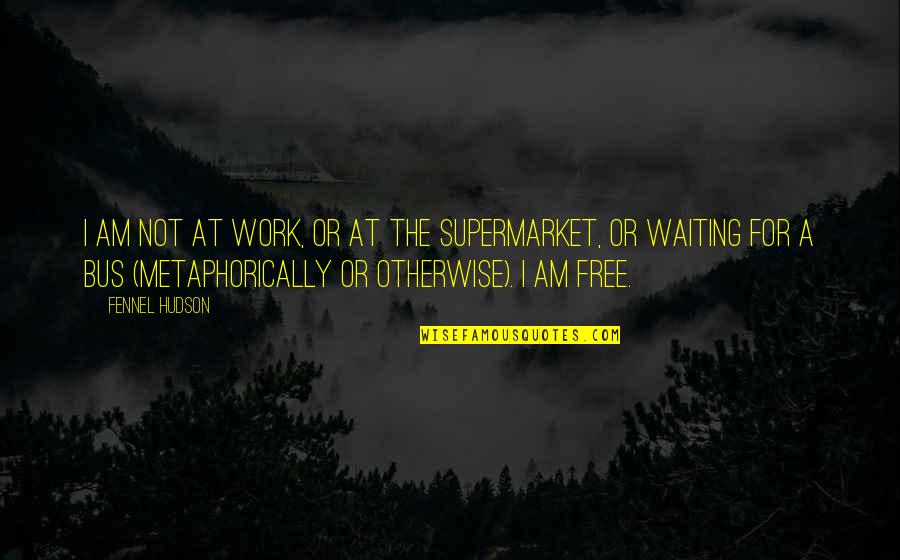 Rosenman And Leventhal Yardley Quotes By Fennel Hudson: I am not at work, or at the Rosenman And Leventhal Yardley Quotes By Fennel Hudson: I am not at work, or at the