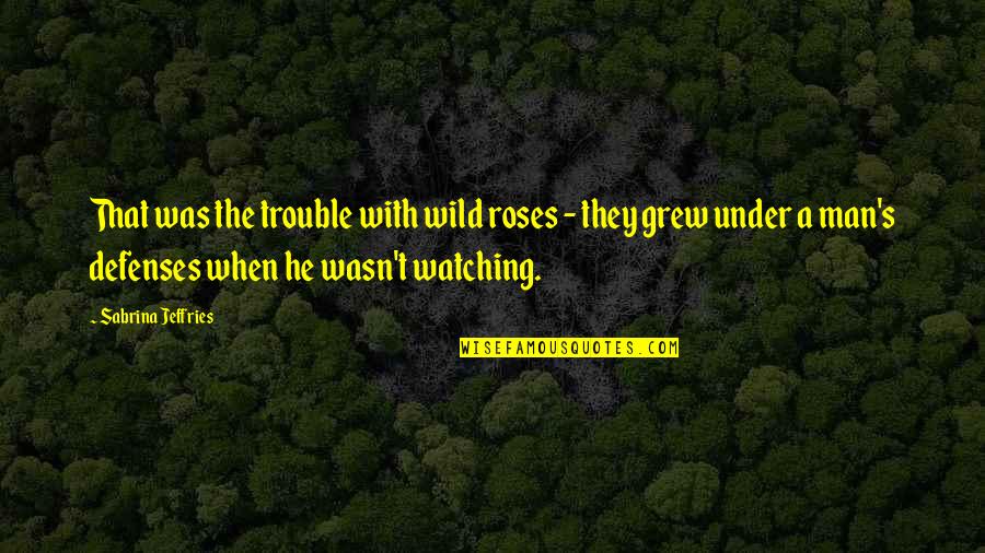 Roses With Quotes By Sabrina Jeffries: That was the trouble with wild roses -