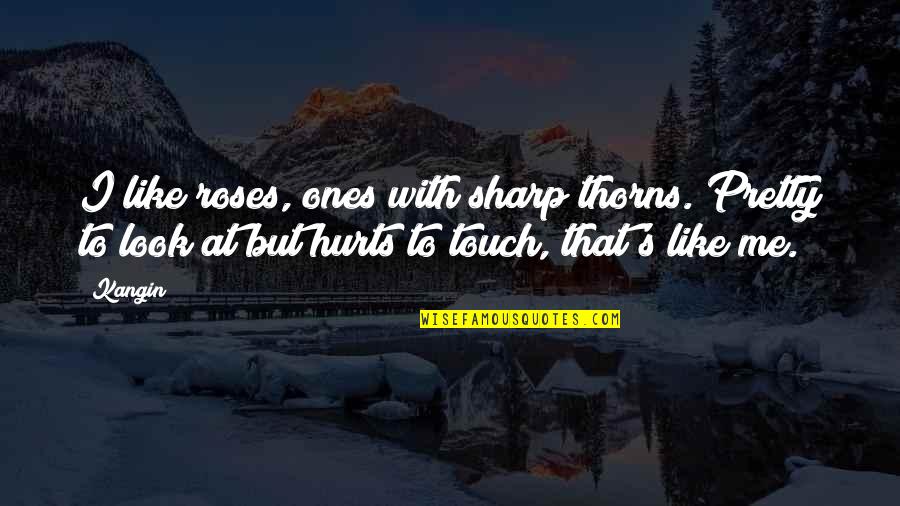 Roses With Thorns Quotes By Kangin: I like roses, ones with sharp thorns. Pretty Roses With Thorns Quotes By Kangin: I like roses, ones with sharp thorns. Pretty
