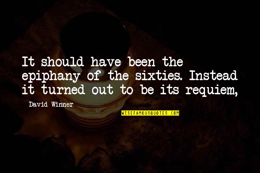 Roshni Devlukia Quotes By David Winner: It should have been the epiphany of the