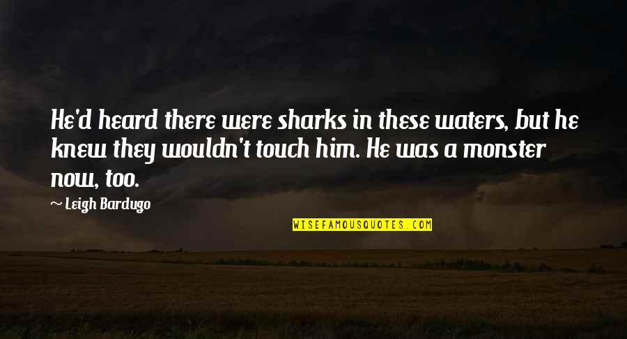 Rossella Rago Quotes By Leigh Bardugo: He'd heard there were sharks in these waters, Rossella Rago Quotes By Leigh Bardugo: He'd heard there were sharks in these waters,