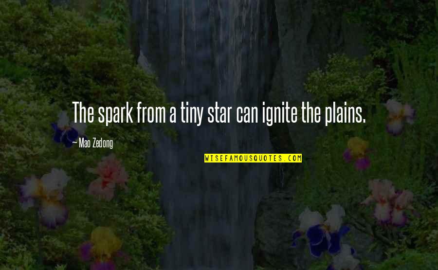 Rossouw Wine Quotes By Mao Zedong: The spark from a tiny star can ignite Rossouw Wine Quotes By Mao Zedong: The spark from a tiny star can ignite