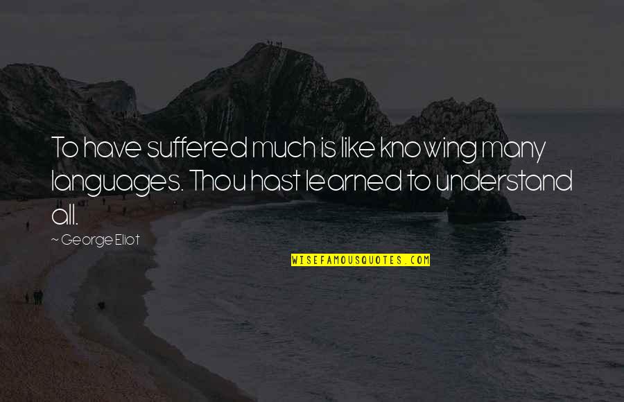 Rotatorio Quotes By George Eliot: To have suffered much is like knowing many