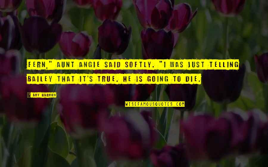 Rothbard For A New Liberty Quotes By Amy Harmon: Fern," Aunt Angie said softly. "I was just Rothbard For A New Liberty Quotes By Amy Harmon: Fern," Aunt Angie said softly. "I was just