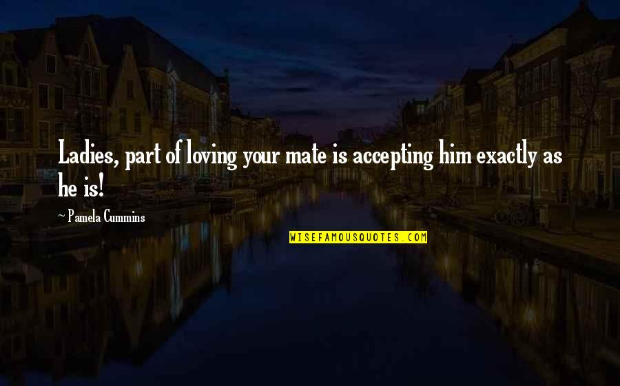 Rothermere Daily Mail Quotes By Pamela Cummins: Ladies, part of loving your mate is accepting