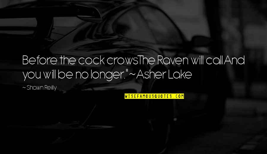 Rotten Fart Noises Quotes By Shawn Reilly: Before the cock crowsThe Raven will callAnd you