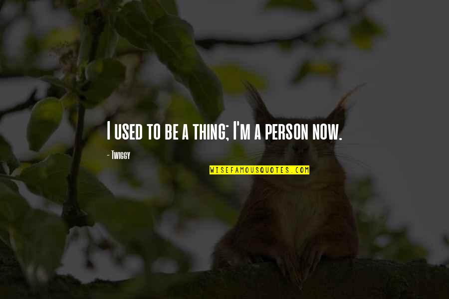 Rough Patches In Relationships Quotes By Twiggy: I used to be a thing; I'm a