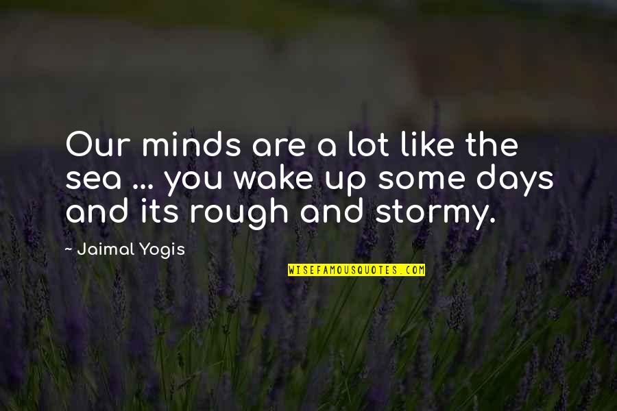 Rough Quotes By Jaimal Yogis: Our minds are a lot like the sea