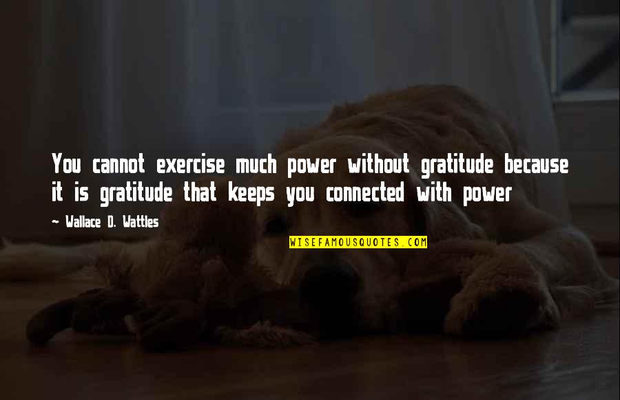 Round Roti Quotes By Wallace D. Wattles: You cannot exercise much power without gratitude because Round Roti Quotes By Wallace D. Wattles: You cannot exercise much power without gratitude because