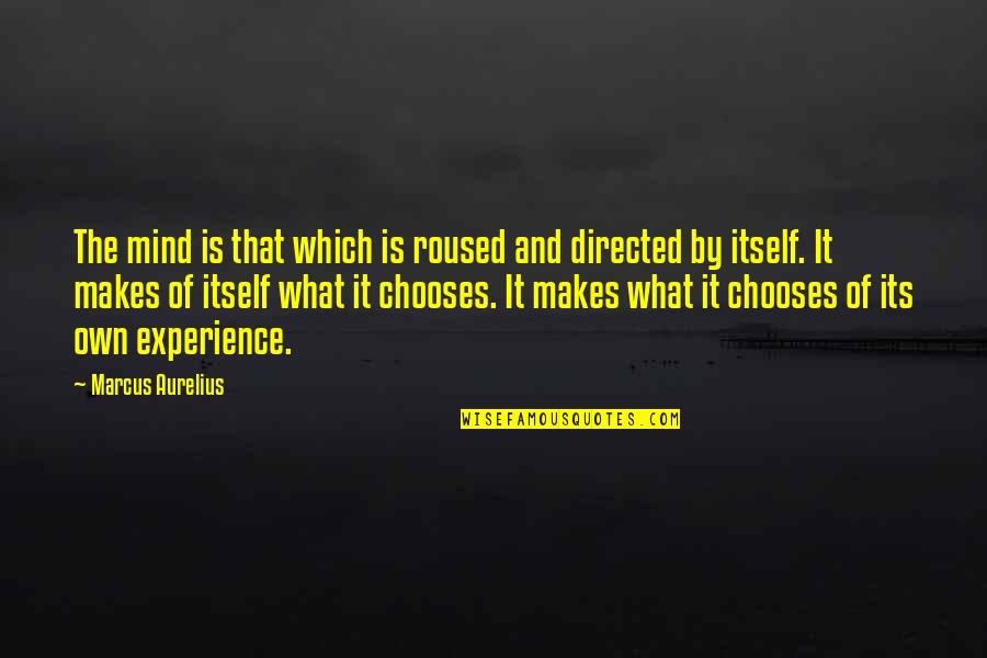 Roused Quotes By Marcus Aurelius: The mind is that which is roused and Roused Quotes By Marcus Aurelius: The mind is that which is roused and