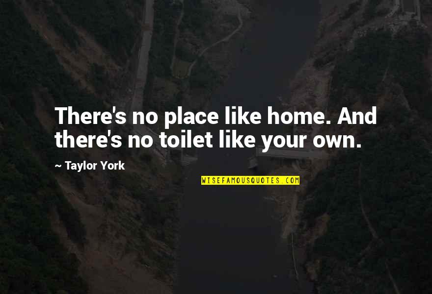 Routine Work Quotes By Taylor York: There's no place like home. And there's no