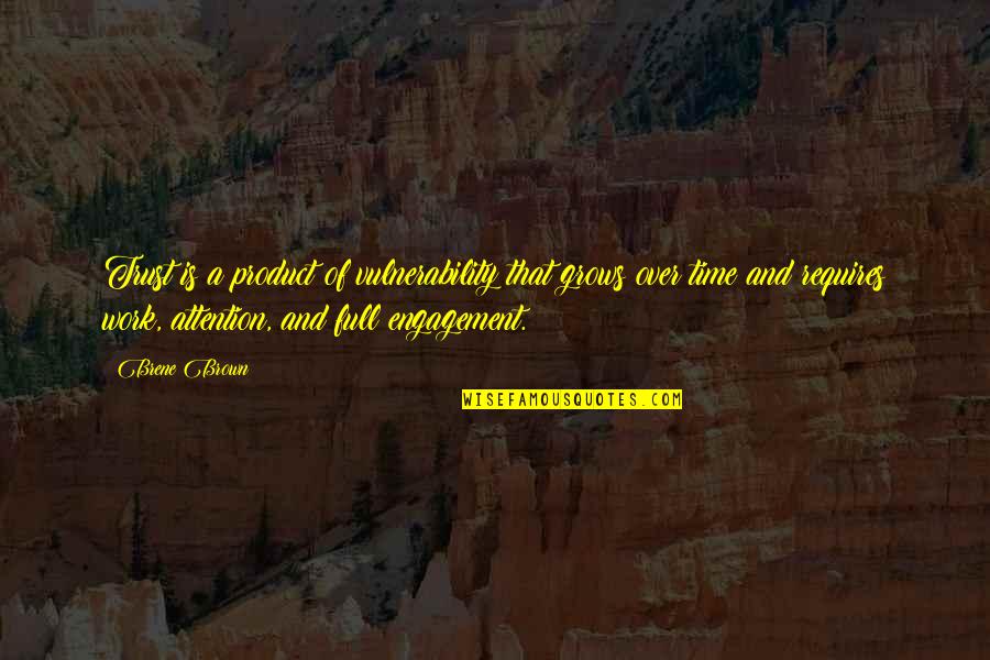 Roxburghshire Quotes By Brene Brown: Trust is a product of vulnerability that grows
