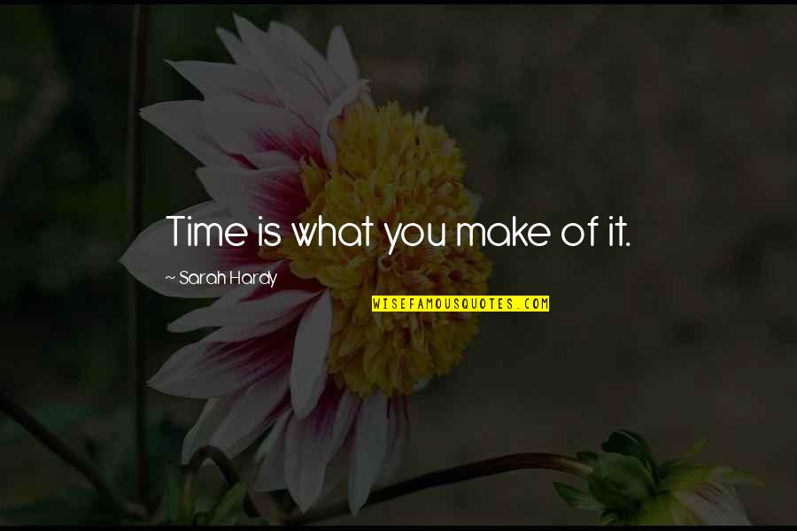 Roy Smash Bros Quotes By Sarah Hardy: Time is what you make of it. Roy Smash Bros Quotes By Sarah Hardy: Time is what you make of it.