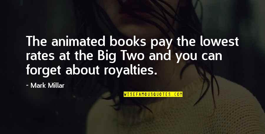 Royalties Quotes By Mark Millar: The animated books pay the lowest rates at