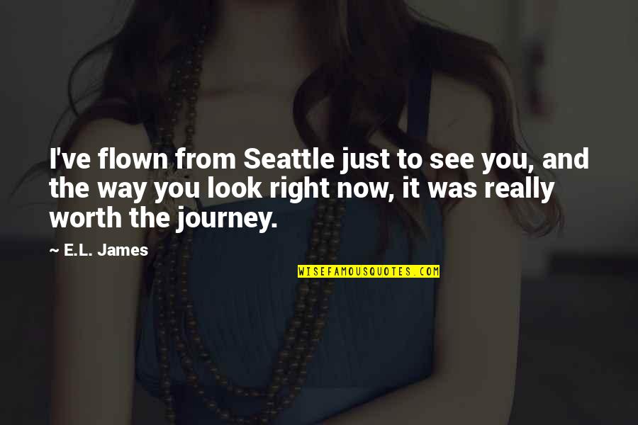 Rpd Stock Quotes By E.L. James: I've flown from Seattle just to see you,