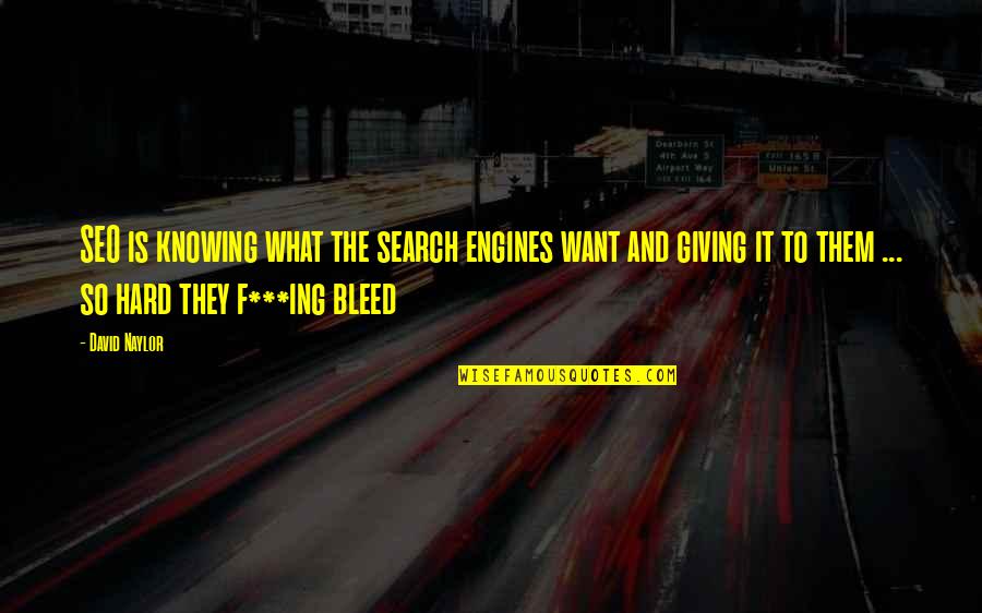 Rptx Quote Quotes By David Naylor: SEO is knowing what the search engines want