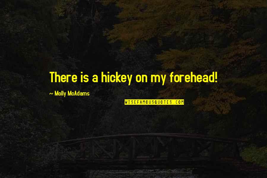 Rtva Rochester Quotes By Molly McAdams: There is a hickey on my forehead!