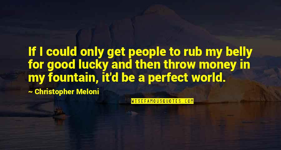 Rub Off Quotes By Christopher Meloni: If I could only get people to rub