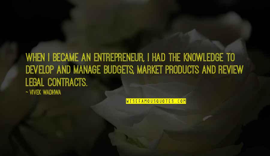 Rubbernecking Traffic Quotes By Vivek Wadhwa: When I became an entrepreneur, I had the