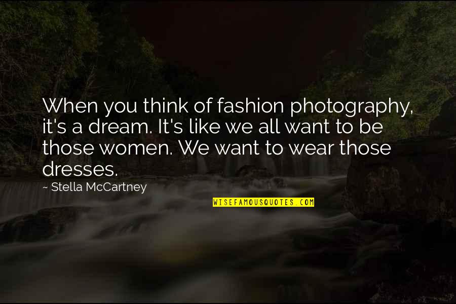 Rubinrot Quotes By Stella McCartney: When you think of fashion photography, it's a