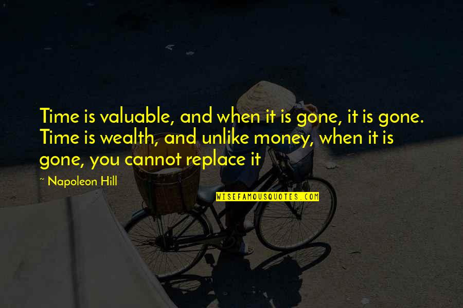 Rude Kid Viz Quotes By Napoleon Hill: Time is valuable, and when it is gone,