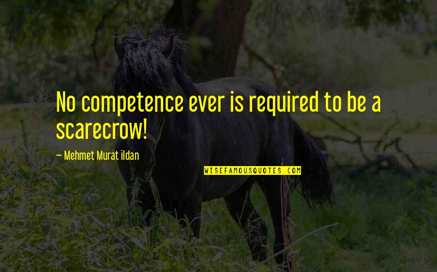 Rudnick Furniture Quotes By Mehmet Murat Ildan: No competence ever is required to be a