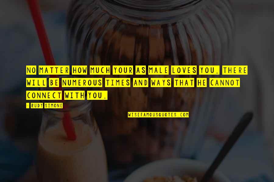 Rudy Simone Quotes By Rudy Simone: No matter how much your AS male loves Rudy Simone Quotes By Rudy Simone: No matter how much your AS male loves