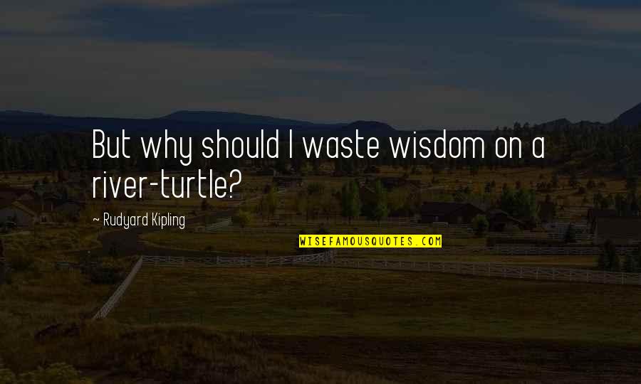 Rudyard Quotes By Rudyard Kipling: But why should I waste wisdom on a