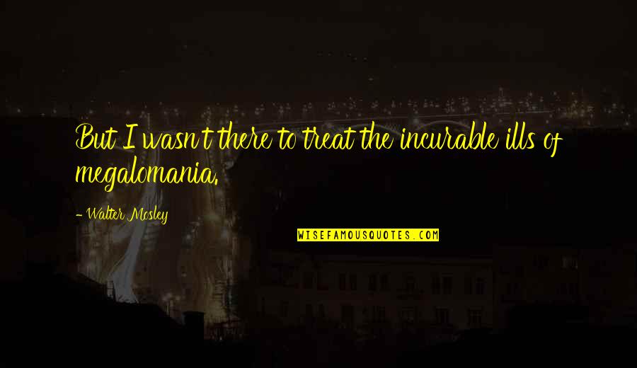 Ruffo Quotes By Walter Mosley: But I wasn't there to treat the incurable Ruffo Quotes By Walter Mosley: But I wasn't there to treat the incurable