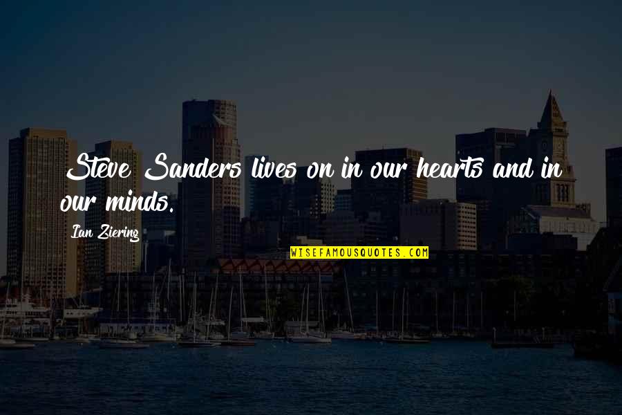 Ruinous Synonym Quotes By Ian Ziering: Steve Sanders lives on in our hearts and