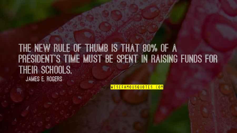 Rule For Quotes By James E. Rogers: The new rule of thumb is that 80% Rule For Quotes By James E. Rogers: The new rule of thumb is that 80%