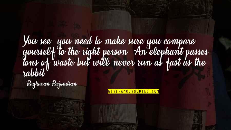 Run As Fast As Quotes By Raghavan Rajendran: You see, you need to make sure you