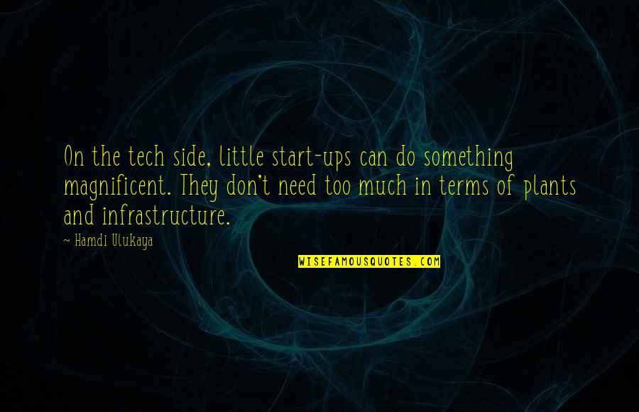 Run Fatboy Run Funny Quotes By Hamdi Ulukaya: On the tech side, little start-ups can do