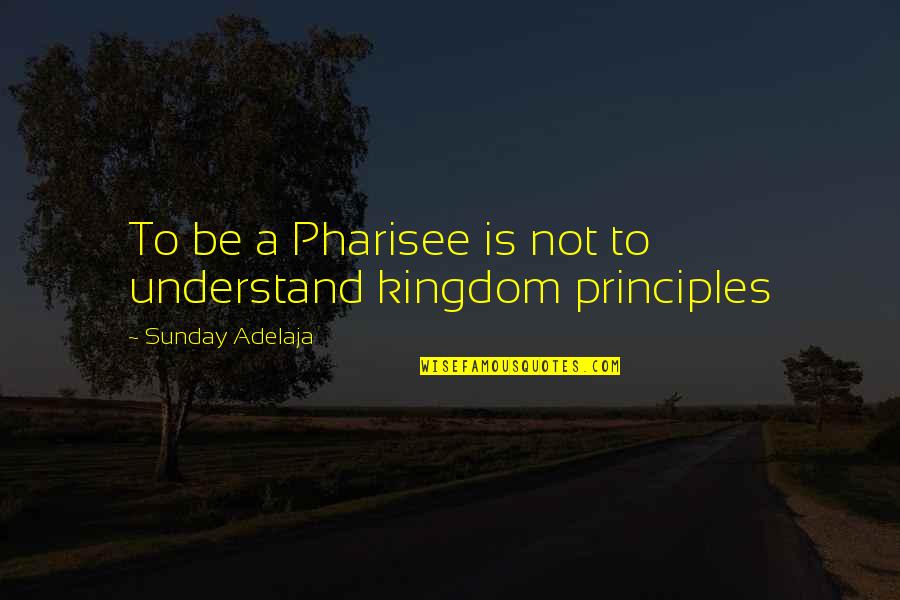 Runaway Jury Movie Quotes By Sunday Adelaja: To be a Pharisee is not to understand