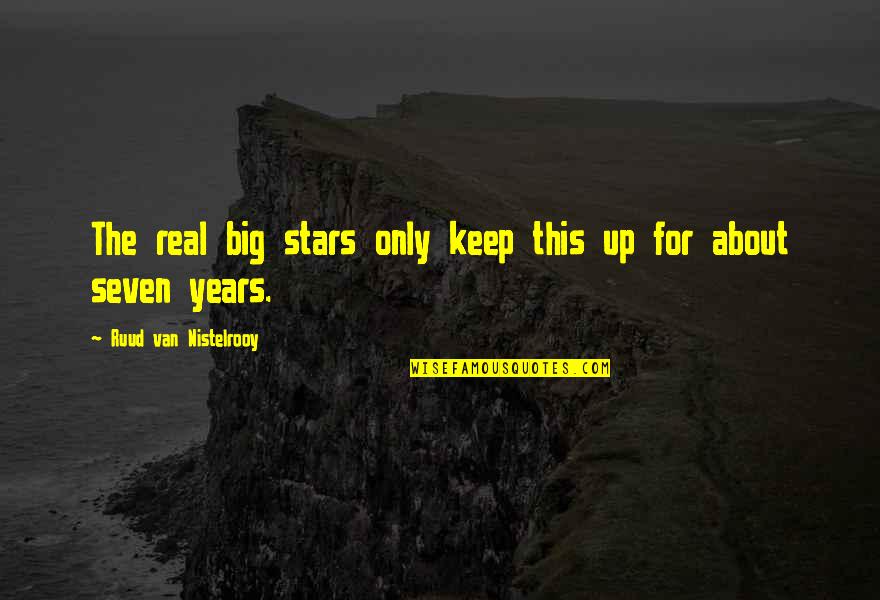 Running Friend Quotes By Ruud Van Nistelrooy: The real big stars only keep this up