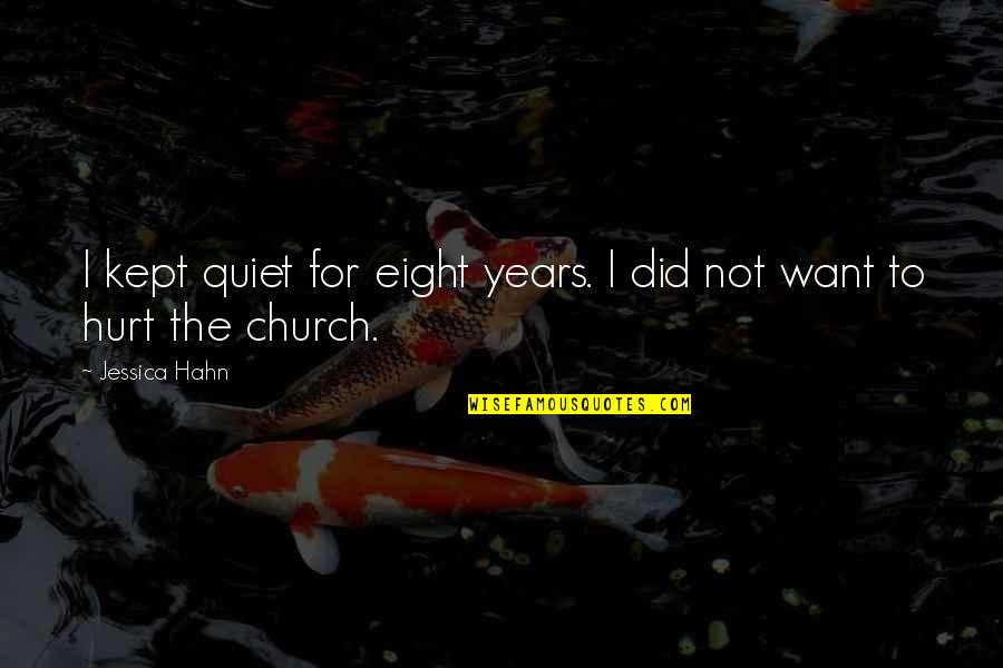 Rupee Funny Quotes By Jessica Hahn: I kept quiet for eight years. I did