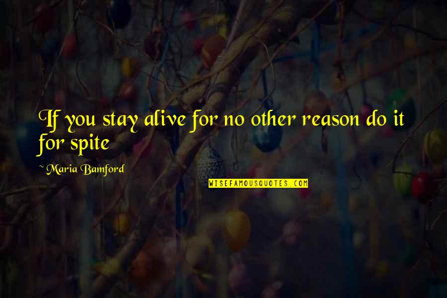 Ruption Bmx Quotes By Maria Bamford: If you stay alive for no other reason Ruption Bmx Quotes By Maria Bamford: If you stay alive for no other reason