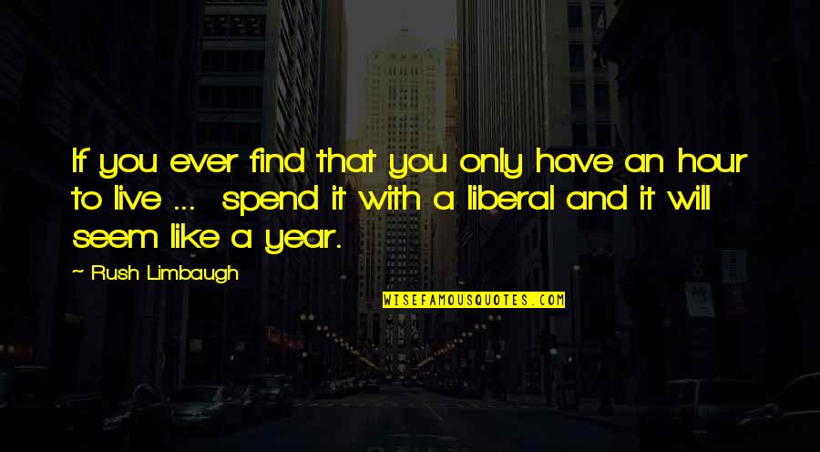 Rush Hour 2 Quotes By Rush Limbaugh: If you ever find that you only have