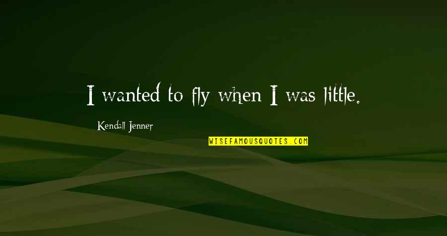 Russack Vineyards Quotes By Kendall Jenner: I wanted to fly when I was little.