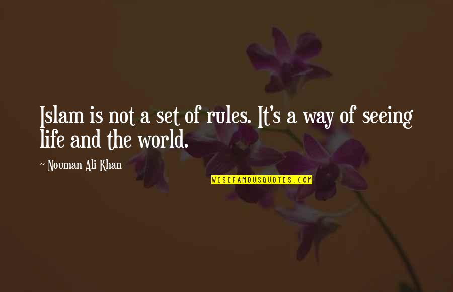 Russell Crowe Oscar Quotes By Nouman Ali Khan: Islam is not a set of rules. It's