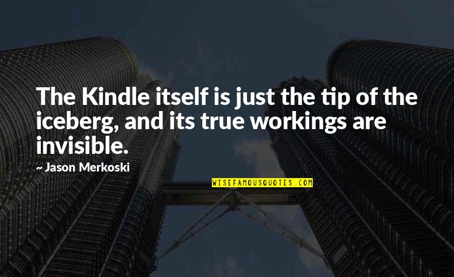 Rustige Slaapmuziek Quotes By Jason Merkoski: The Kindle itself is just the tip of Rustige Slaapmuziek Quotes By Jason Merkoski: The Kindle itself is just the tip of